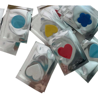 Forme de cercle de fleur de coeur 1 pouce emballé individuellement Patch d'arôme autocollant de tissus non tissés améliorant le parfum