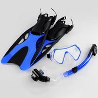 Équipement de plongée sous-marine en silicone personnalisé OEM masque de plongée avec palmes de plongée ensemble de tuba