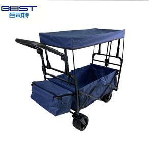 Couleurs et tailles personnalisées Chariot utilitaire extérieur pliable léger en acier inoxydable Chariot de camping Auvent supérieur supporté par l'OEM - Product Image 5