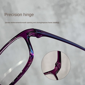 Siêu Ánh Sáng 7G Hẹp Hộp Thời Trang Chắp Vá Đầy Đủ Vành Kính Khung Chống-Màu Xanh Ngăn Chặn Ánh Sáng Kim Cương Unisex Kính Đọc Sách - Product Image 4