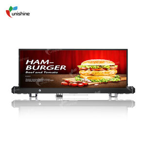 Táxi Levou Publicidade Sinal P2.5 4K Resolução Dupla Face Taxi Top Exibindo Tela De Telhado Do Carro 4g com Suporte - Product Image 2