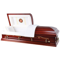 Venta Directa de Fábrica: Ataúdes y Urnas de Madera Estilo Americano de Precisión para Honores a Veteranos, Suministros Funerarios al por Mayor, Hechos en China