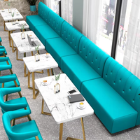 Mobilier de luxe nordique léger ensemble de restaurant en bois massif table à manger en marbre chaises de salle à manger mobilier de café personnalisé confortable