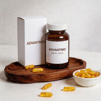 Flacon à pilules en verre ambré givré de style américain 400cc, vide, à large ouverture, pour capsules, compléments et comprimés