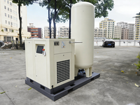 Fournisseur chinois RTTW, compresseur d'air à vis intégré tout-en-un 15 kW 20 CV 16 bars avec réservoir d'air pour la découpe laser