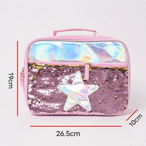 Bolsa Térmica Brillante para Niños con Forro de Papel de Aluminio y Diseño Reflectante Láser, Ideal para el Almuerzo Escolar, Frescura y Almacenamiento - Product Image 3