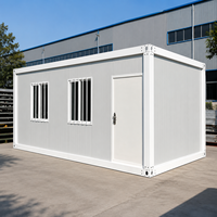Maison conteneur modulaire isolée thermiquement, installation rapide, préfabriquée, pièce de 20 pieds pour cabane portable et maison de jardin