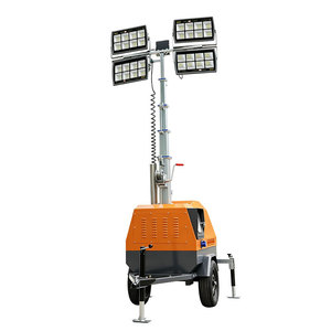 SDBM 4VA4000 Lighting Tower 7M Trailer Mounted <b>LED</b> <b>Light</b> Vehicle For Outdoor Construction Use - Product Image 4