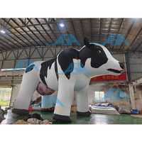 Jouets animaux géants personnalisés vache laitière gonflable vache laitière bovin taureau pour la publicité de promotion agricole