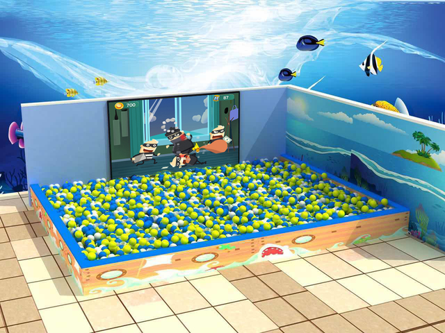 The Latest Technology Smart Digital Board Cheap Interactive Projection Smash Ball Equipment Virtual Wall Game Floor Game System