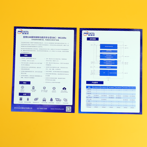 Großhandel benutzer definierte doppelseitige glänzende Flyer Free Design Offset Papier Werbung Bill Impression Werbe karton Papier - Product Image 3