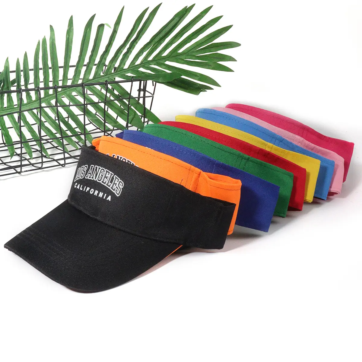 Kundenspezifisches Logo Sonnenvisitor-Hut leeres Oberteil Golfkappe mehrfarbiger Sonnenschutz vielseitige Baseball-Laufkappe