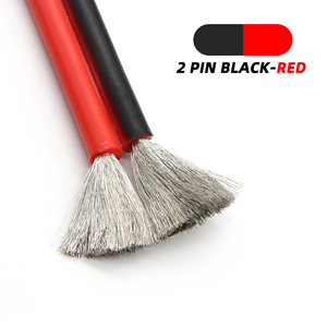 Fil de silicone flexible noir et rouge à <span class=keywords><strong>2</strong></span> conducteurs, câble électronique en cuivre étamé 8/<span class=keywords><strong>10</strong></span>/12/14/16/18/20 AWG - Product Image 5