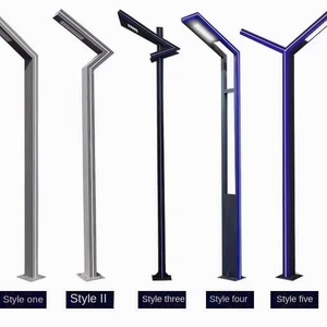 Lumières modernes de jardin de rue de corps en aluminium de LED 3-6m de hauteur à énergie solaire IP65 éclairage extérieur luminaire AC utilisation de paysage - Product Image 5