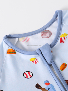 Nuovo Design all'ingrosso della fabbrica della cina vestiti del bambino stampa personalizzata Casual pagliaccetto Design primavera maniche lunghe abbigliamento morbido - Product Image 2