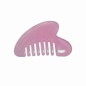 Peine Gua Sha de Resina en Forma de Corazón con Logotipo Personalizado, Herramienta Portátil de Belleza para Cabello y Rostro, para Venta al Por Mayor - Product Image 3