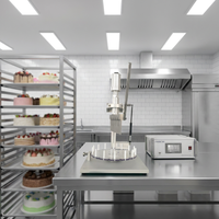 Trancheuse à gâteau au fromage manuelle à ultrasons Cheersonic, moteur 220V pour usage en boulangerie