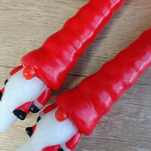 Christmas Santa Claus LED Real Wax <b>Funny</b> Shaped Taper <b>Candle</b> Flameless Flickering Eco Party Home Decor Remote Control Custom - Product Image 5