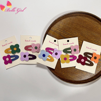 BELLEWORLD Girl Hair Accessories 2pcs/set <strong>Best</strong> <strong>Selling</strong> <strong>Flower</strong> Hair <strong>Clips</strong> Handcrafted High Hair <strong>Clips</strong> New Color Hairpins Set
