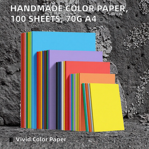 Factory Direct 70g A4 <b>Handmade</b> Craft <b>Paper</b> Single Side Waterproof Origami Cut Copy Printing 100 Sheets/Pack Starch Material - Product Image 2