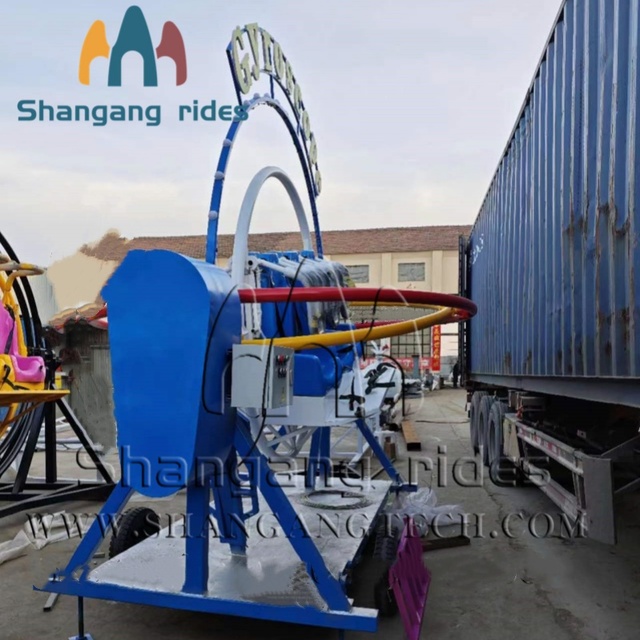 Human Gyroscope 360° Rotating Space Ring 6-Seater Large Model Commercial Amusement Equipment