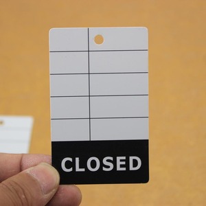 Eco-Friendly Printed and Lamination Swing Plastic Hang Tags / Paper Hang Tag - Product Image 3