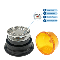 12W Hochintensive LED-Blitzleuchte mit E9-Zertifizierung, IP67 Vibrationsbeständig, mit Saugnapf-Basis zur Installation