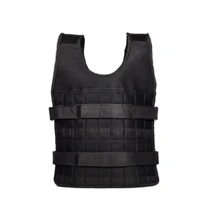 Hot Selling Black Custom Groothandel Sport Training Verstelbare Up Fitness Plaat Workout Gewicht Vest Met Stalen Plaat