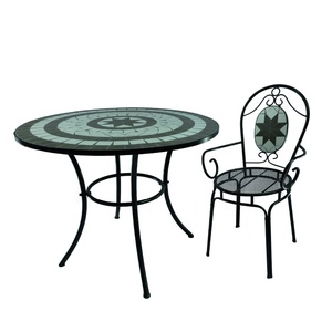 Conjunto <span class=keywords><strong>de</strong></span> <span class=keywords><strong>Mesa</strong></span> <span class=keywords><strong>y</strong></span> <span class=keywords><strong>Sillas</strong></span> <span class=keywords><strong>de</strong></span> Jardín con Mosaico,Conjunto <span class=keywords><strong>de</strong></span> Comedor <span class=keywords><strong>de</strong></span> Jardín 3 Piezas para Jardín <span class=keywords><strong>Terraza</strong></span> Patio,Marco <span class=keywords><strong>de</strong></span> Hier - Product Image 1