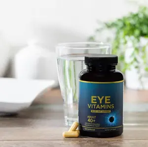 Suplemento mineral vitaminado para olhos contém luteína, zeaxantina, zinco, vitamina C e E, suplemento para saúde dos olhos adulto, favorece a visibilidade seca