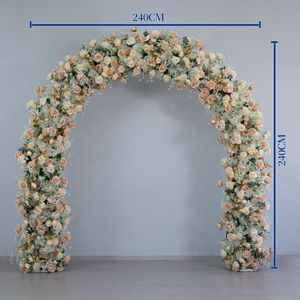 Guirlande <span class=keywords><strong>de</strong></span> fleurs artificielles vintage en soie, couleur <span class=keywords><strong>terre</strong></span> cuite orange brûlée, pour arche <span class=keywords><strong>de</strong></span> mariage, fête des Mères, cérémonie d'automne en extérieur - Product Image 6