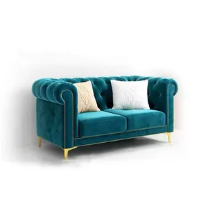 De Nieuwste Ontwerp Ultra Goede Kwaliteit Geplaatst In Het Interieur Van Het Blauwe Licht Luxe Meubels Luxe Woonkamer Sofa