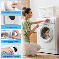 Accessoires pour systèmes de chauffage CVC industriels et hospitaliers - Connecteur carré en plastique ABS 90° pour machine de séchage, flexible en feuille d'aluminium de 2m