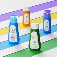 Bouteille en plastique HDPE pour crème pour les mains, vente en gros, directement de l'usine, avec bouchon à clapet, pour shampoing et après-shampoing
