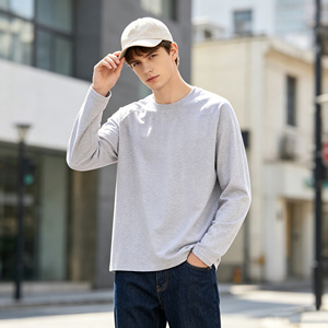 Camiseta de Manga Larga para Hombre, Cuello Redondo, Manga Raglán, Tejido de Algodón, Estilo Urbano, Personalizable con Serigrafía - Product Image 1