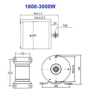 Bộ chuyển đổi động cơ điện không chổi than 3000W 72V 60V <span class=keywords><strong>48V</strong></span> BM1109 MY1020 4900 vòng/phút dành cho xe đạp, xe điện, xe golf, xe máy - Product Image 6