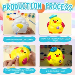 Kit di Pittura in Vinile Fai-da-Te per Bambini, Crea il Tuo Piccolo Pollo Giallo, Kit Educativo di Arte e Artigianato - Product Image 6
