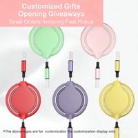 Câble de données rétractable 3 en 1, chargeur multiple en silicone liquide pour téléphone
