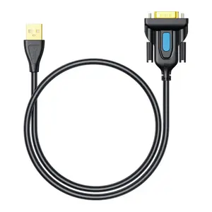 DTECH 1.5M USB 2.0 to 9 Pins RS232 כבל מתאם המרת טורי למחשב נייד