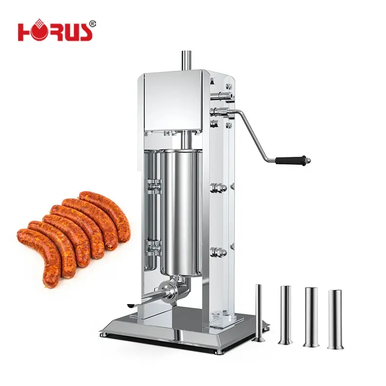 Horus 5L custom or standard Chinese manual vacuum filler stuffer pork sausage making equipment