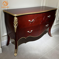 Armoire latérale européenne vintage personnalisable royale haut de gamme villa ensemble français meubles hôtel de luxe table console classique en bois