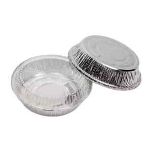 Dùng Một Lần Vòng Nhôm Lá Thực Phẩm Container Với Nhựa Giấy Nhôm Có Nắp Đậy Lò Vi Sóng An Toàn Cho Các Nhà Hàng Khách Sạn Bán Buôn - Product Image 2