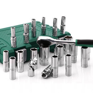 28 قطعة مقاس 1/2 بوصة طقم مفاتيح ربط عميقة مع مجموعة أدوات متعددة الاستخدامات لإصلاح السيارات وأدوات يدوية للسيارات - Product Image 4