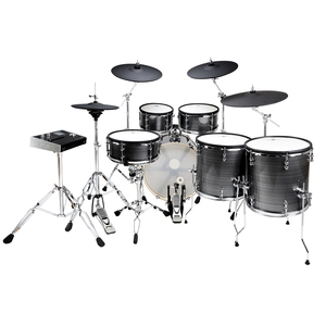 HXM XD-2000C-KM Gebürstetes Silber Akustik-Design E-Drum-Set – Direktverkauf ab Werk, Professionelles Elektronisches Schlagzeug - Product Image 2
