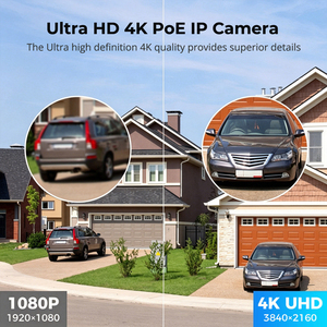 <span class=keywords><strong>Telecamera</strong></span> IP <span class=keywords><strong>di</strong></span> <span class=keywords><strong>Sicurezza</strong></span> Dome Antivandalismo 8MP 5MP 4MP con Allarme Movimento, Audio Bidirezionale, POE, Visione Notturna a Infrarossi per Esterni - Product Image 4