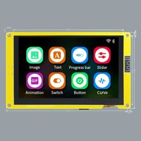 شاشة ذكية ESP32-S3 HMI بذاكرة PSRAM 8 ميجابايت وذاكرة فلاش 16 ميجابايت لـ LVGL مع واي فاي وبلوتوث، شاشة IPS 5 بوصة بدقة 800×480، شاشة LCD ذكية من نوع TFT RGB من ماركة YZY مع لوحة لمس CTP وRTP
