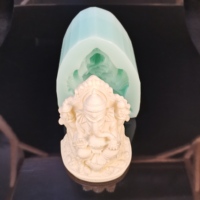 Moule en silicone TS0156 pour la création de statues en résine, ciment ou plâtre, représentant le dieu Ganesha, le dieu éléphant.