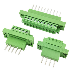 5.08mm Pitch Complete Male & Female Through-Wall Screw <b>Terminal</b> Block Set with Flange, Tool-Free Connection - Product Image 3