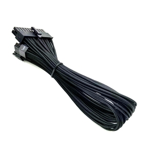 Câble d'alimentation en cuivre gainé 18AWG 24 broches vers 18+10 broches pour <span class=keywords><strong>Corsair</strong></span> SF450/SF600/SF750/SFX <span class=keywords><strong>80</strong></span>+ (30cm) Utilisation sur ordinateur de bureau - Product Image 3