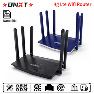 Router DNXT 4G de 300Mbps, router wifi 4G con tarjeta SIM, antena plegable, modo AP, router desbloqueado, módem WAN/LAN tipo C, router wifi para oficina. - Product Image 1